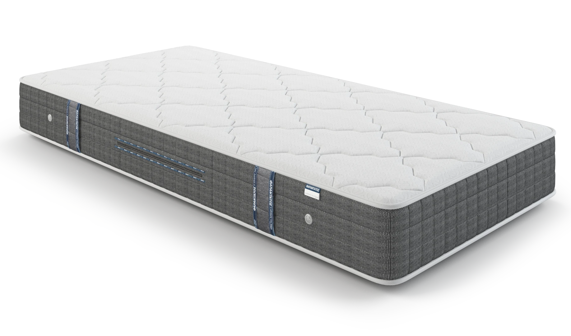 Pflegehinweise mit Text: HyBreeze® Funktionsbezug aus 100 % Polyester, abnehmbarer Bezug: waschbar und schnelltrocknend