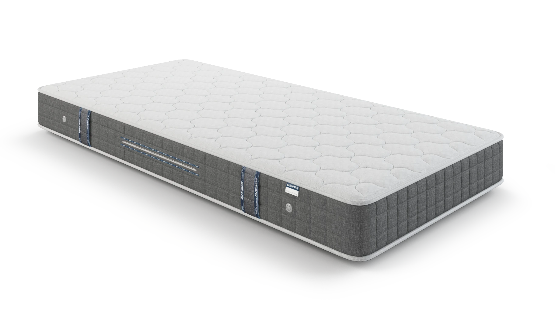 Pflegehinweise mit Text: HyBreeze® Funktionsbezug aus 100 % Polyester, abnehmbarer Bezug: waschbar und schnelltrocknend